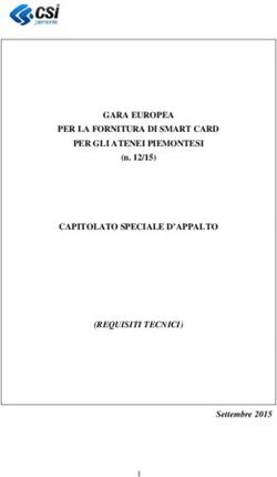 GARA EUROPEA PER LA FORNITURA DI SMART CARD PER GLI ATENEI PIEMONTESI CAPITOLATO SPECIALE D'APPALTO - (REQUISITI TECNICI) - CSI Piemonte