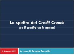 Lo spettro del Credit Crunch - (se il credito va in apnea) A cura di Renato Brunetta