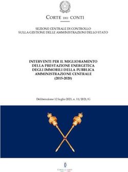 INTERVENTI PER IL MIGLIORAMENTO DELLA PRESTAZIONE ENERGETICA DEGLI IMMOBILI DELLA PUBBLICA AMMINISTRAZIONE CENTRALE - (2015-2020) SEZIONE CENTRALE ...