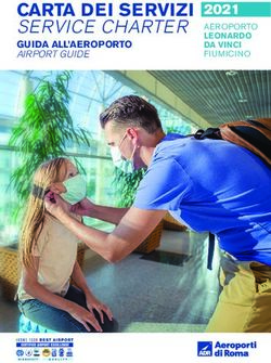 CARTA DEI SERVIZI SERVICE CHARTER - GUIDA ALL'AEROPORTO AIRPORT GUIDE 2021 - Aeroporti di Roma
