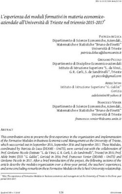 L'esperienza dei moduli formativi in materia economico-aziendale all'Universit&agrave; di Trieste nel triennio 2015-2017