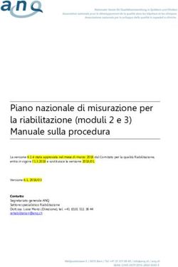 Piano nazionale di misurazione per la riabilitazione (moduli 2 e 3) Manuale sulla procedura - ANQ