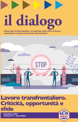 Il dialogo - Lavoro transfrontaliero. Criticità, opportunità e sfide - bimestrale d'informazione e di opinione delle ACLI Svizzera associazioni ...