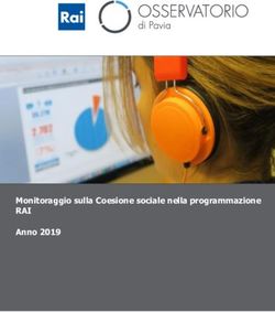 Monitoraggio sulla Coesione sociale nella programmazione - RAI