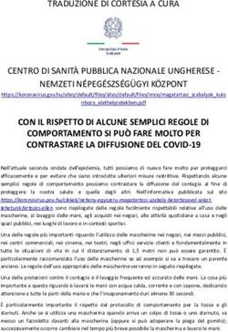 CON IL RISPETTO DI ALCUNE SEMPLICI REGOLE DI COMPORTAMENTO SI PUÒ FARE MOLTO PER CONTRASTARE LA DIFFUSIONE DEL COVID-19