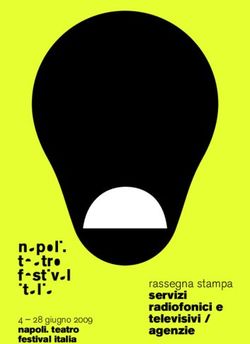 Rassegna stampa servizi radiofonici e televisivi 4 - 28 giugno 2009 napoli. teatro festival italia