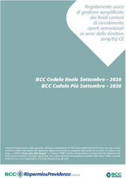 BCC Cedola Reale Settembre - 2020 BCC Cedola Più Settembre 2020