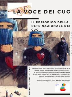 LA VOCE DEI CUG IL PERIODICO DELLA RETE NAZIONALE DEI C U G - Malala Yousafzai