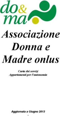 Associazione Donna e Madre onlus - Carta dei servizi Appartamenti per l'autonomia