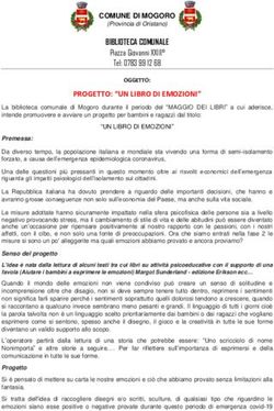 PROGETTO: "UN LIBRO DI EMOZIONI" - BIBLIOTECA COMUNALE