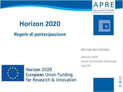 Horizon 2020 Regole di partecipazione - BRUNO MOURENZA - Universit&agrave; degli studi di Foggia