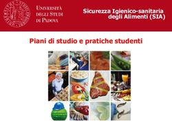 Piani di studio e pratiche studenti - Sicurezza Igienico-sanitaria degli Alimenti (SIA)