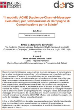 Il modello ACME (Audience-Channel-Message-Evaluation) per l'elaborazione di Campagne di Comunicazione per la Salute