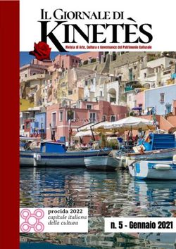 COMITATO SCIENTIFICO | 1 - ILGIORNALEDIKINET&Egrave;S ANNOV RIVISTA TRIMESTRALE GENNAIO 2021 - KINET&Egrave;S