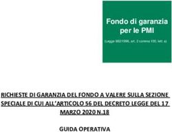 Fondo di garanzia per le PMI - RICHIESTE DI GARANZIA DEL FONDO A VALERE SULLA SEZIONE SPECIALE DI CUI ALL'ARTICOLO 56 DEL DECRETO LEGGE DEL 17 ...