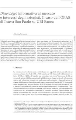 Disso&igrave; L&oacute;goi, informativa al mercato e interessi degli azionisti. Il caso dell'OPAS di Intesa San Paolo su UBI Banca