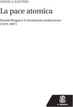 La pace atomica ANGELA SANTESE - Ronald Reagan e il movimento antinucleare (1979-1987) - HUB Campus