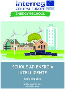 SCUOLE AD ENERGIA INTELLIGENTE - BROCHURE 2019 ENERGY SMART SCHOOLS BROCHURE 2019 - Interreg Central Europe