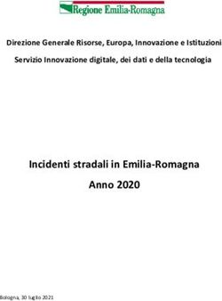 Incidenti stradali in Emilia-Romagna Anno 2020 - Direzione Generale Risorse, Europa, Innovazione e Istituzioni Servizio Innovazione digitale, dei ...
