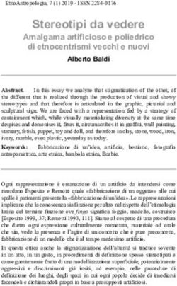Stereotipi da vedere Amalgama artificioso e poliedrico di etnocentrismi vecchi e nuovi - Le riviste CLUEB