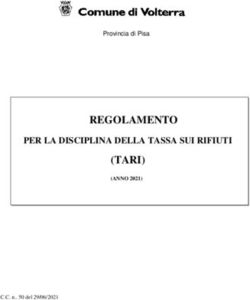 REGOLAMENTO (TARI) PER LA DISCIPLINA DELLA TASSA SUI RIFIUTI - Provincia di Pisa