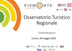 Osservatorio Turistico Regionale - Cuneo, 29 maggio 2018 Cristina Bergonzo - Regioni.it