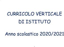CURRICOLO VERTICALE DI ISTITUTO - Anno scolastico 2020/2021