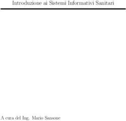 Introduzione ai Sistemi Informativi Sanitari - A cura del Ing. Mario Sansone