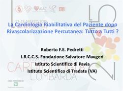 La Cardiologia Riabilitativa del Paziente dopo Rivascolarizzazione Percutanea: Tutto a Tutti ? - Roberto F.E. Pedretti I.R.C.C.S. Fondazione ...