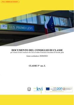 DOCUMENTO DEL CONSIGLIO DI CLASSE - CLASSE 5 sez. L Anno scolastico 2020/2021 - IIS "Primo Levi"
