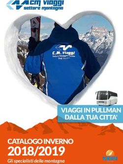 2018/2019 CATALOGO INVERNO - VIAGGI IN PULLMAN DALLA TUA CITTA' - Palazzi Sport