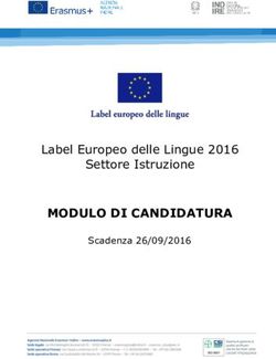 MODULO DI CANDIDATURA - Label Europeo delle Lingue 2016 Settore Istruzione Scadenza 26/09/2016 - Luosi