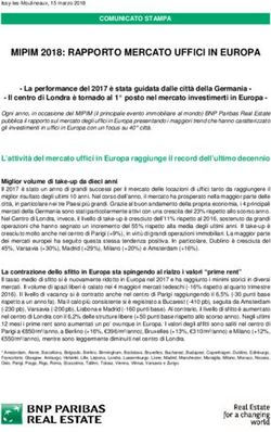 MIPIM 2018: RAPPORTO MERCATO UFFICI IN EUROPA - European Office Market ITA