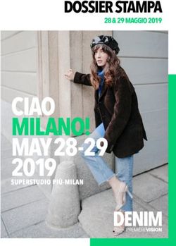 DOSSIER STAMPA 28 & 29 MAGGIO 2019 - Denim Première Vision