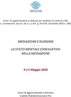MEDIAZIONE E NUDGING LO STATO MENTALE CONCILIATIVO NELLA MEDIAZIONE - Sportello Informatico Pordenone