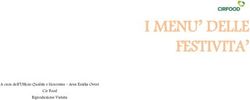 I MENU' DELLE FESTIVITA' - Comune di Casalgrande