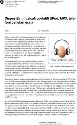 Dispositivi musicali portatili (iPod, MP3, tele- foni cellulari ecc.)