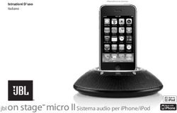 Jbl on stage micro II Sistema audio per iPhone/iPod - Istruzioni D'uso Italiano