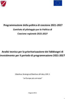 Programmazione della politica di coesione 2021-2027