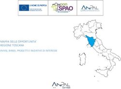 MAPPA DELLE OPPORTUNITA' REGIONE TOSCANA AVVISI, BANDI, PROGETTI E INIZIATIVE DI INTERESSE