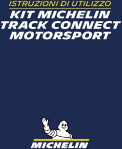 KIT MICHELIN ISTRUZIONI DI UTILIZZO - TRACK CONNECT MOTORSPORT
