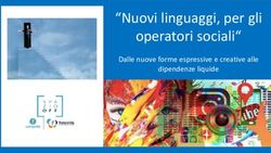 "Nuovi linguaggi, per gli operatori sociali" - Dalle nuove forme espressive e creative alle dipendenze liquide - Associazione Comuni ...