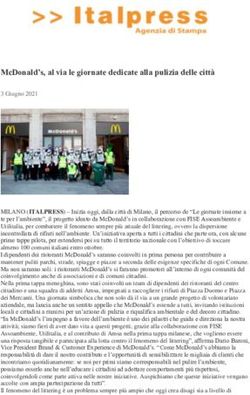 MCDONALD'S, AL VIA LE GIORNATE DEDICATE ALLA PULIZIA DELLE CITTÀ