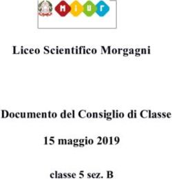 Liceo Scientifico Morgagni Documento del Consiglio di Classe 15 maggio 2019 - classe 5 sez. B