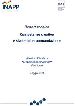 Report tecnico Competenze creative e sistemi di raccomandazione - Massimo Riccaboni - Competenze creative e sistemi di ...