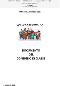 DOCUMENTO DEL CONSIGLIO DI CLASSE - CLASSE V A INFORMATICA - ITI Vittorio Emanuele III