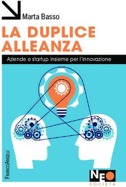 LA DUPLICE ALLEANZA Marta Basso - Aziende e startup insieme per l'innovazione