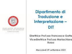 DIT Dipartimento di Traduzione e Interpretazione-Direttrice Prof.ssa Francesca Gatta Vicedirettrice Prof.ssa Mariachiara Russo