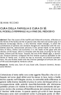 CURA DELLA FAMIGLIA E CURA DI S&Eacute;: IL MODELLO FEMMINILE ALLA FINE DEL MEDIOEVO - I castelli di Yale online