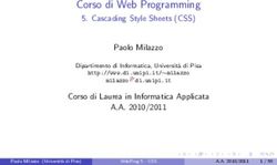 Corso di Web Programming - Cascading Style Sheets (CSS) Paolo Milazzo